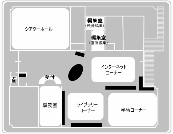 情報センター施設内フロア図