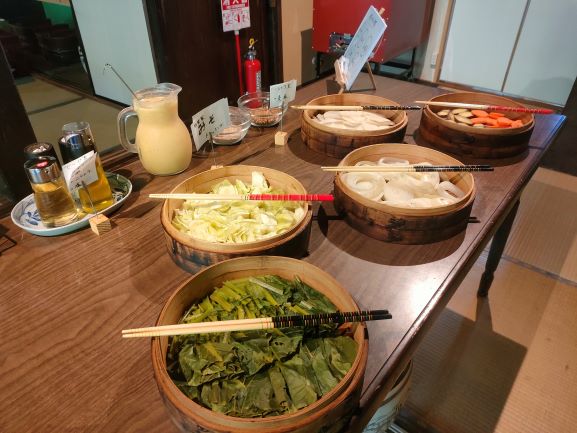 艸地元の蒸し野菜