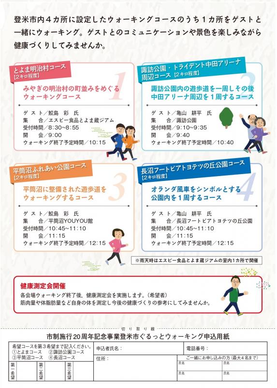 ぐるっとウォーキングチラシ裏面