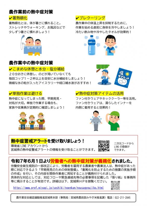 夏の熱中症等対策声掛け期間2