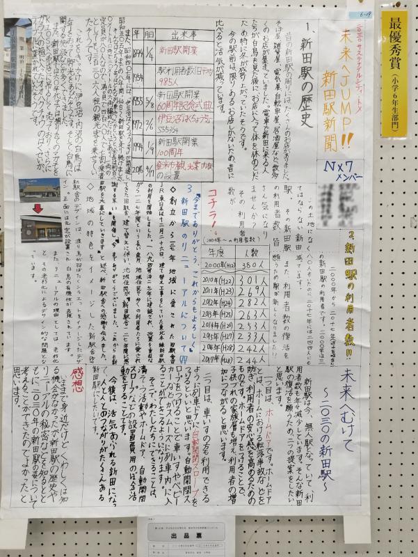 未来へJUMP！新田駅新聞