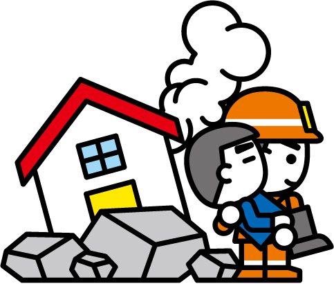 消太くんがれきから救出